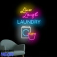 thumbnail image 2 of Handmadetneonsign Live Laugh Laundry Neon Sign, Laundry Service Led Sign, Laundry Wall Art, Home Wall Decor 90104, 2 of 5