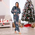 thumbnail image 7 of FORMRS Onesies Pajama for Adults Unisex Hoodie Winter Jumpsuit One Piece Sleepwear, Sizes S-2XL, Starry Fireworks Pattern, 7 of 7