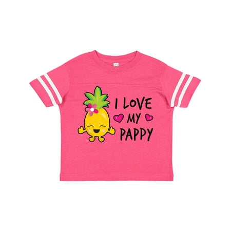 

Inktastic I Love My Pappy with Pineapple Gift Toddler Toddler Girl T-Shirt