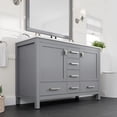 thumbnail image 3 of Eviva Aberdeen 48 in. Gray Double Sink Bath Vanity with Carrara Quartz Top and Undermount Porcelain Sinks, 3 of 11