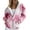 Pink, variant on Sweatshirt for Women Spring And Autumn Winter Printed Fashion Tie Dye Pattern Hooded Sports Shirt Sleeve Pocket Jacket Loose Zip Up Hoodie
