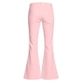 thumbnail image 7 of SGMVNU Girl's Flare Leg School Uniforms Dress Pants High Waist Casual Trousers with Pockets Girls Fashion, Size 15-16 Years, qp1-Light Pink, 7 of 7