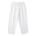 thumbnail image 5 of ZHOGXU Mens Long Pants Trendy Wide Leg Breathable Elastic Waist Lightweight Relaxed Fit With Pocket Comfortable Everyday Wear, 5 of 6