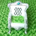 thumbnail image 2 of Escala 1/9 Antiguo Miniatura Resina Sofá Sillón Muebles Decoración Blanco Sunnimix Sillón de muñecas de figura de acción, 2 of 8
