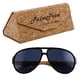 thumbnail image 1 of Gafa con Protección UV400 VentDepot Extreme Smoke Black Polipropileno Madera de Bambú, 1 of 1
