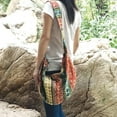 thumbnail image 2 of JennyShop Canvas Purse Cotton Satchel, Pretty Shoulder Bag for Women,Hippie Crossbody Bagm,Bohemian Handbag Printed Pattern Hobo Bag, 2 of 7