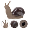 thumbnail image 6 of WHAMVOX Ceramic Snail Statue for Home Decor Adorable Beige Miniature Garden Ornament 3.5 x 2.5 inches, 6 of 8