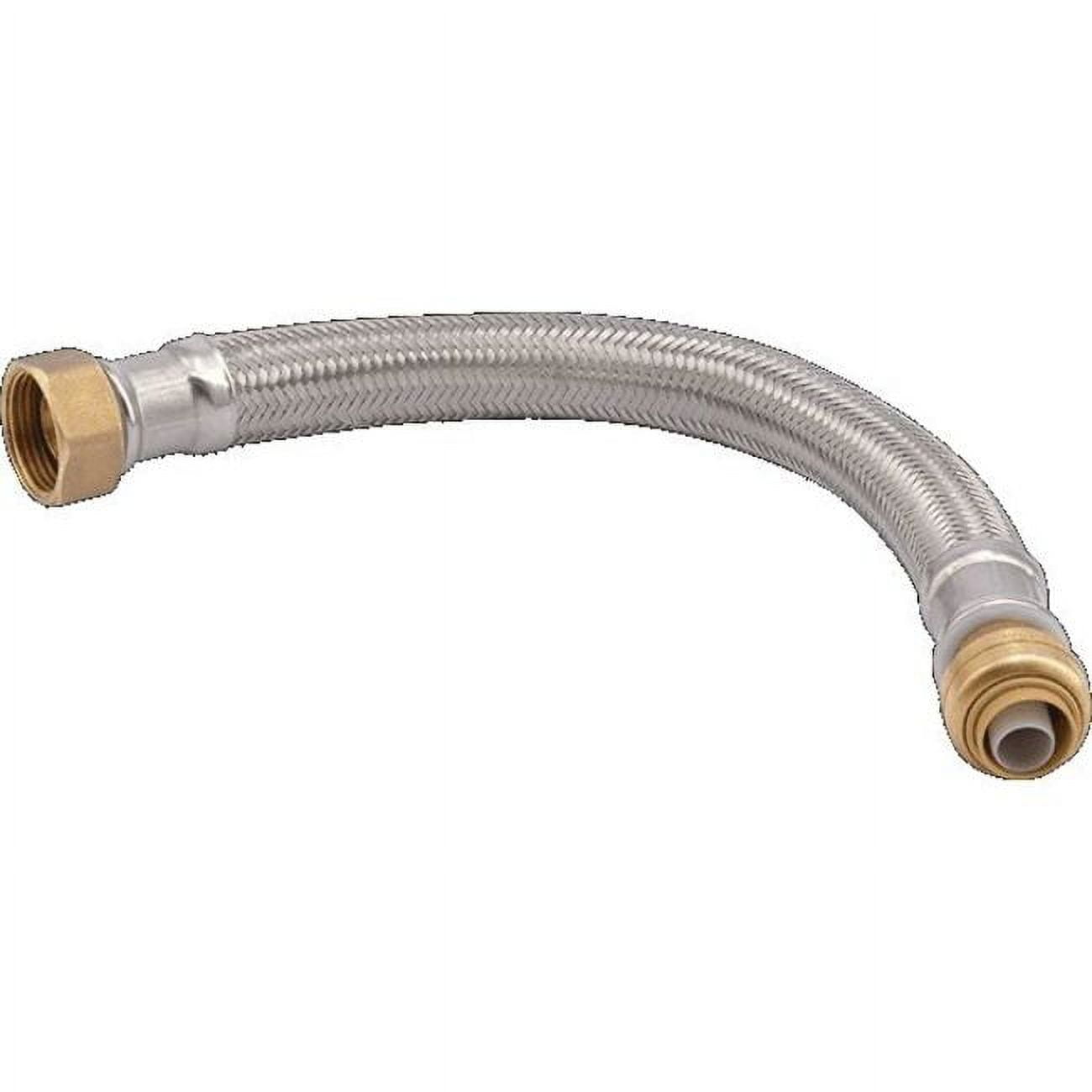 SharkBite U3068FLEX12LF, 12 in. Stainless Steel Water Heater Supply Connector