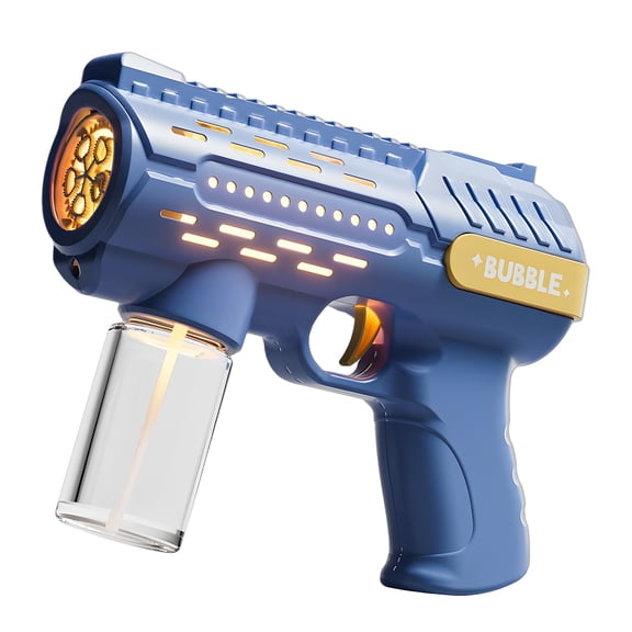 Dense Bubble Maker Electric Bubble Shooter - 10ml Tank with Multi-Nozzle Spray - Lightweight Outdoor Party Blaster for Events Battery-Powered