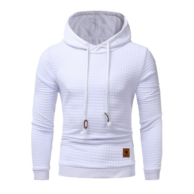 ITFABS Male Plain Color Hoodie Sweatshirt, Gym Sports Work Top Cloth