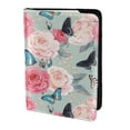thumbnail image 2 of Pofeuu Roses and Butterflies Print Travel Document Organizer Passport Holder Men Women for Family (6.5 in x 4.5 in),Wallet Holder Credit Card Clutch Bag Case, 2 of 5