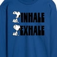 thumbnail image 3 of Peanuts - Snoopy Inhale Exhale - Men's Long Sleeve T-Shirt, 3 of 6