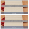 thumbnail image 3 of T Square Ruler, Metal Woodworking Scriber Metric Imperial Scale Accurate  for Drawing, 3 of 7