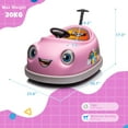 thumbnail image 3 of 12V Electric Ride on Kids Bumper Car w/Remote Control,360 Degree Spin,Push Rod Rocker Horse Function,3-Speeds Babies & Toddlers Bumping Car Ride on Toy Gift for 1-4 Years Children- Pink, 3 of 9