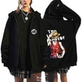thumbnail image 4 of Anime japonés otoño e invierno nuevo Dragon Ball Muscle Goku estampado cremallera más sudadera de terciopelo chaqueta con capucha top, 4 of 5