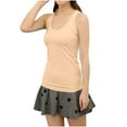 thumbnail image 1 of Ohufall Racerback Tank Tops for Women Round Neck Basic Sleeveless Shirts Plus Size Solid Cotton Tank Top， Size S-3XL, 1 of 7