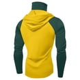 thumbnail image 4 of Men's UPF 50+ Hooded Sun Shirt, Lightweight Long Sleeve Fishing Shirt with Hood, Quick-Dry Rash Guard Sun Protective Shirt for Hiking, Beach, and Outdoor Activities Green M, 4 of 4