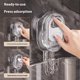 thumbnail image 3 of Estante de ducha con ventosa para baño, sin taladros, de gran capacidad y resistente, con patrón de glaciar, organizador de ducha resistente (dorado), 3 of 7