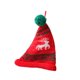 thumbnail image 4 of Mini gorro navideño con pompón, tejido decorativo, creativo, para pared, gorro de Papá Noel. Alce de color rojo, 4 of 9