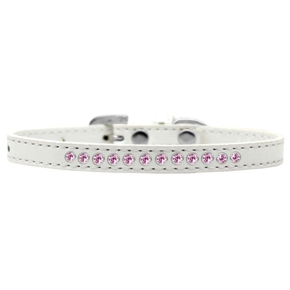 Dog, Puppy  Pet Fashion Collar, "Light Pink Crystal Rimsets"