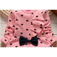 thumbnail image 3 of Baby Girls Infant Clothing Set Long Sleeve T Shirt Pants Kids Toddler Children Tops Outfits, 3 of 11