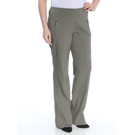INC Womens Green Zippered Pull On High Waist Boot Cut Wear To Work Pants  Size: