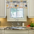 thumbnail image 2 of Yayeee Kitchen Valance Rod Pocket 54" x 18" Living Room Window Curtain, Cute Cartoon Cat, 2 of 6