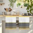 thumbnail image 4 of Modern Grey Gold Kitchen Towels Set of 1, Minimalist Geometric Yellow Striped Absorbent Dish Towels for Kitchen, Microfiber Hand Towel, Quick Drying Tea Towel for Cleaning Decorative Dishcloths, 4 of 7