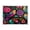 Colorful Birds and Flowers, variant on Acrylic Tray Clear Serving Tray Rectangle Decorative Tray with Cut Handle Black Holly Leaves