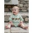 thumbnail image 6 of Rovasas Baby Boy Romper Long Sleeve Round Neck Duck Embroidery Bodysuit, 6 of 9