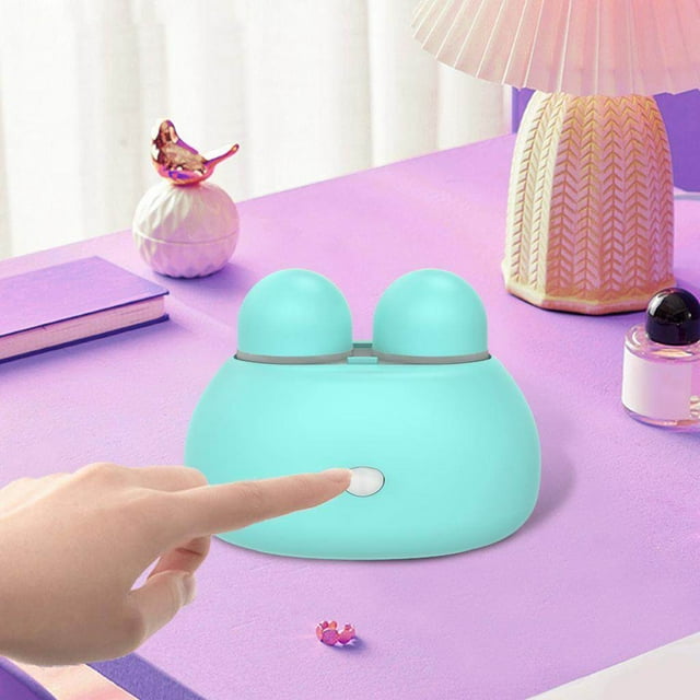 Cute Ultrasonic Contact Lens Cleaner Container Ultrasonic Cleaner Washer Lens Washer AAA Battery Blue
