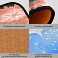 thumbnail image 2 of 2-Piece Kitchen Rugs Set Non-Slip Mats Carpet Floor for Kitchen, Bathroom (19.7"x27.6" & 19.7"x47.2") Coral and Black Tie-dye Pattern, 2 of 7