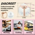 thumbnail image 6 of Amplim Wearable Manual Breast Pump, Discrete Hands-Free Silicone Milk Collector for Breastfeeding, Strong Letdown Suction, Leakproof 4oz Milk Saver, Comfortable Nursing Shells, HSA/FSA Eligible, Pink, 6 of 8