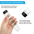 thumbnail image 4 of Uxcell 45ml Plastic Test Tubes with Screw Caps, 6Pcs 141x25mm Tubes for Party Decoration Lab Use, Black, 4 of 6