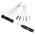thumbnail image 4 of Kits de limpieza de aerógrafo, herramienta de limpieza por pulverización, punta para boquilla, cepillo limpiador de aerógrafo de Metal para piezas de negro, 4 of 8