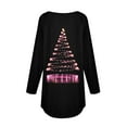 thumbnail image 5 of asdoklhq Christmas Plus Size Sweaters for Women Casual Long Sleeve Round Neck Pullover Loose Blouse Ethnic Style Printed ShirtsTops Black XL, 5 of 5