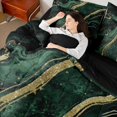 thumbnail image 4 of Homewish Mystic Green Marbling Twin Bedding Sets 7-Piece for Women, Art Abstract Marble Bedding Comforter Set, Watercolor Reversible Sheet Sets, Super Cozy Room Decor, 4 of 7