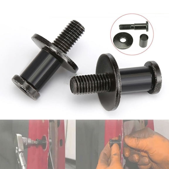 DAMIFU High Quality Door Latch Tailgate Striker Bolt 1pair Black Car Accessories