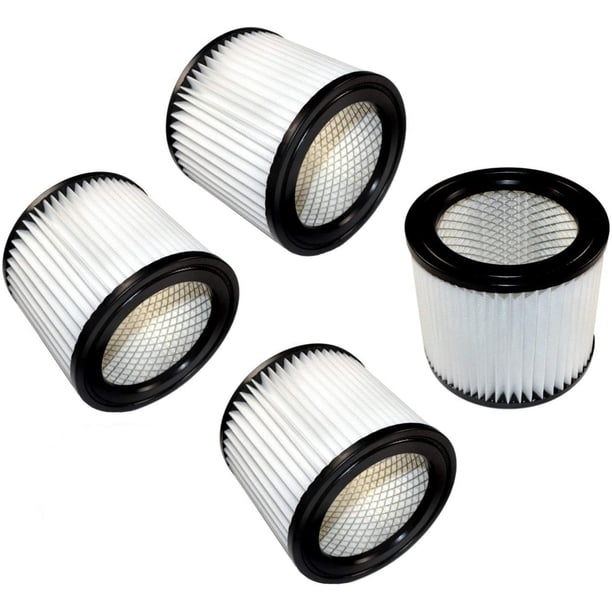 Hqrp 4 Pack Cartridge Filter For Shop Vac 2tm350a 3hm300a 5hm400 5hm450 5hm500 Wall Mount Wet Dry Vacuum Walmart Com