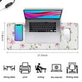 thumbnail image 5 of High-Performance Floral Mouse Pad - Non-Slip Rubber Base, Smooth Surface, Superb Tracking Accuracy, Perfect for Office, Gaming & Home, Large 31.5x11.8 Inch - Mini Flower Design Enhances Decor, 5 of 7