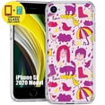 thumbnail image 1 of TalkingCase Slim Phone Case Compatible for Apple iPhone SE 2022/SE2020/iPhone 8/iPhone 7, Rain Couples 2 Print, Glass Screen Protector Included, USA, 1 of 8