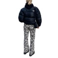thumbnail image 4 of VISgogo Pantalones de pierna recta para mujer, pantalones de cintura alta con estampado estampado, marrón / negro / verde / azul / café VISgogo moda, 4 of 9