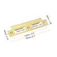 thumbnail image 2 of Uxcell 2 Sets 35mm x 155mm Stainless Steel Deadbolt Strike Plate, Gold, 2 of 7