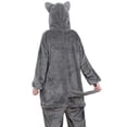 thumbnail image 5 of Ruyang Kids Plush Hooded Jumpsuit Wolf Long Sleeve Jumpsuit Plush Dress Up Wear Fall Winter Clothes for Boys Girls, 5 of 8