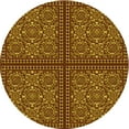 thumbnail image 1 of Ahgly Company Machine Washable Indoor Round Transitional Dark Red Area Rugs, 7' Round, 1 of 7