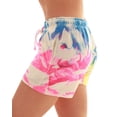 thumbnail image 2 of Just Love Loop Terry Tie Dye Shorts for Women 6923-10642-3X (Tie Dye Neon Bright Rainbow, Medium), 2 of 3