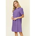 thumbnail image 5 of Women's Double Take Full Size Texture Collared Neck Short Sleeve Dress 98% Polyester 2% Spandex for daily wear, 5 of 25