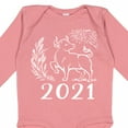 thumbnail image 4 of Inktastic 2021 Chinese New Year Ox Boys or Girls Long Sleeve Baby Bodysuit, 4 of 5