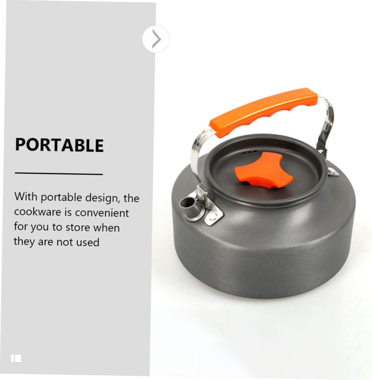 Portable Camping Cookware Set Lightweight Non-Stick Cookware Kit for People Includes Kettle and Frying Pans for Outdoor Cooking and Hiking Activities