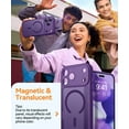 thumbnail image 6 of CANSHN Magnetic Compatible with iPhone 17 Pro Max Case, Upgraded [Full Camera Protection] [Compatible with Magsafe] [Translucent Matte] Shockproof Protective Phone Case Cover 6.9 Inch - Deep Purple, 6 of 7